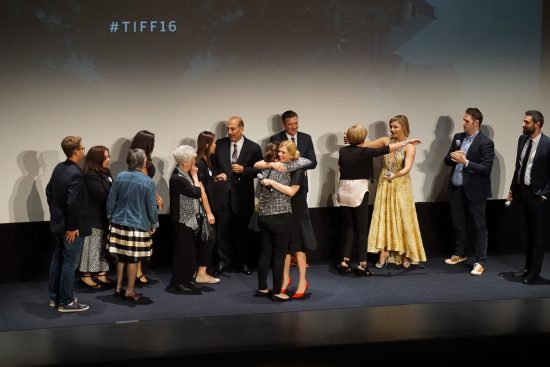 Autoimmune encephalitis survivors with Chloe Grace Moretz and author Susannah Cahalan at the world premiere of Brain on Fire at the Toronto International Film Festival, September 2016