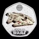 The Millennium Falcon gets on a 50p coin in a new series from The Royal Mint