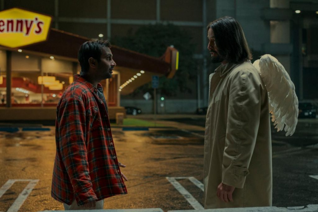 Keanu Reeves Angel Roles Keanu Reeves is an Angel in the teaser for Aziz Ansari’s Good Fortune ...